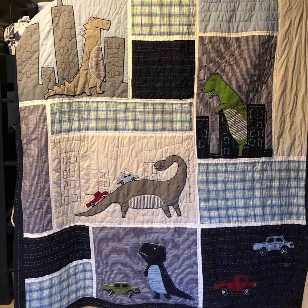 Pottery Barn Kids Dinosaur quilt